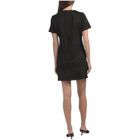 ELLEN TRACY Faux Suede Metal Detail Mini Dress - Picture 2 of 3